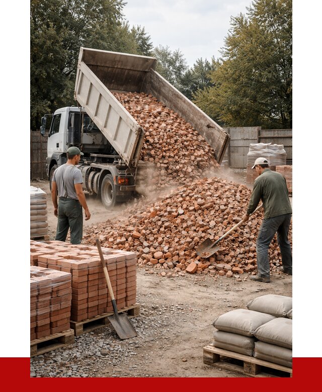 Бой кирпича в Каменске-Шахтинском с доставкой от 4326 руб/куб | ПРОНЕРУДКсш