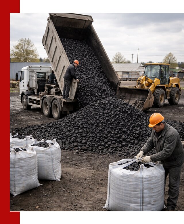 Доставка каменного угля в Каменске-Шахтинском оптом и в розницу