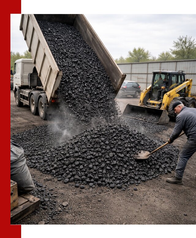 Доставка угля орех в Каменске-Шахтинском оптом и в розницу