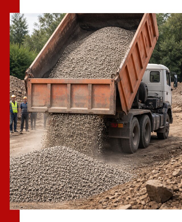 Доставка сыпучих материалов самосвалом в Каменске-Шахтинском быстро и надежно