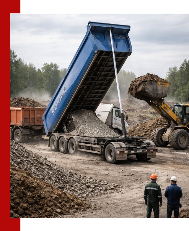 Аренда тонар 40 тонн в Каменске-Шахтинском с доставкой материалов