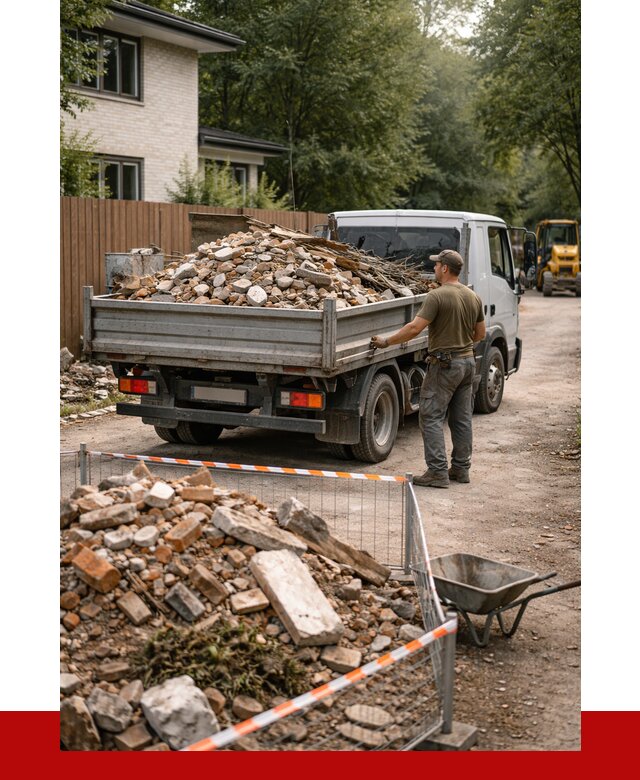 Вывоз строительного мусора с погрузкой в Каменске-Шахтинском от 7726 р | ПРОНЕРУДКсш