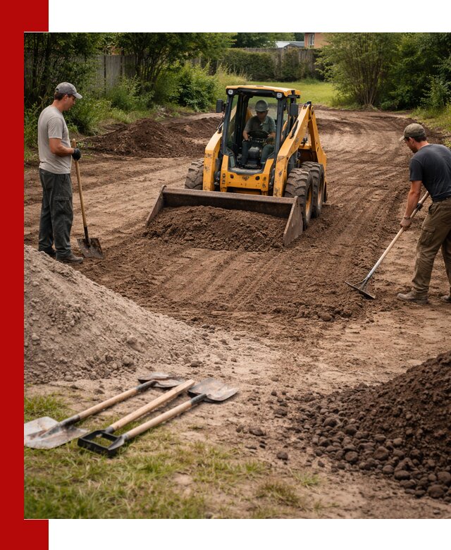 Планировка участка грунтом с вывозом и доставкой в Каменске-Шахтинском