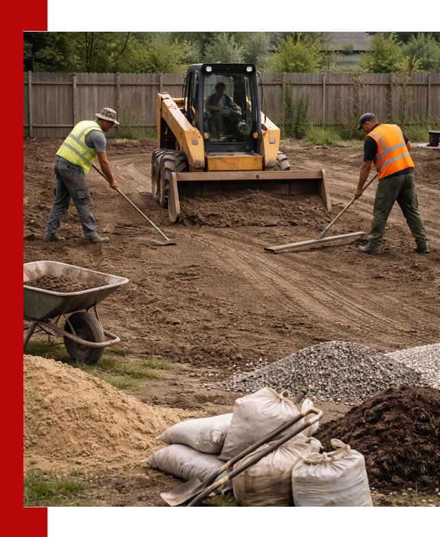Выравнивание участка под строительство и благоустройство в Каменске-Шахтинском