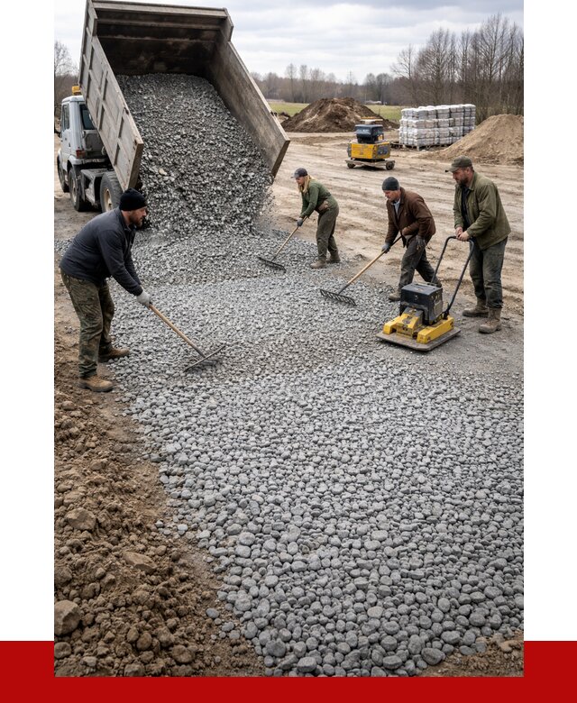 Устройство щебеночной подушки в Каменске-Шахтинском от 4635 р. ПРОНЕРУДКсш