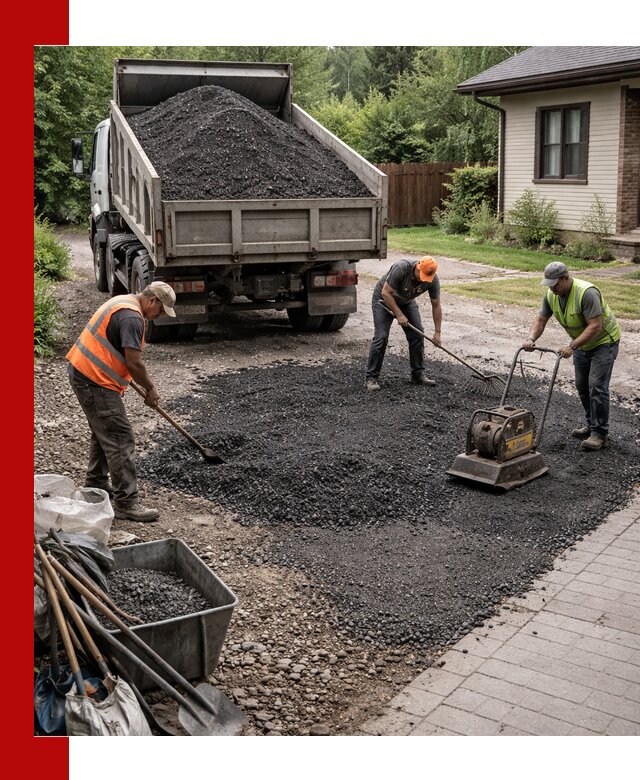 Асфальтовая крошка для двора с доставкой в Каменске-Шахтинском